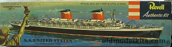 Revell 1/602 SS United States  Pre 'S' Kit, H312-198 plastic model kit